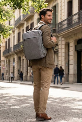 Libra 15” GRS recycled laptop backpack 15L - EgotierPro 130084