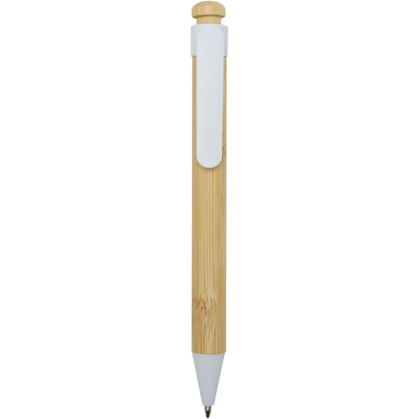 PF Concept 106026 - Rattan bamboo and recycled plastic ballpoint pen (black ink)