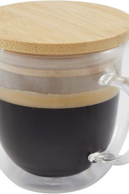 Seasons 113419 - Lenora 250 ml glass cup with bamboo lid