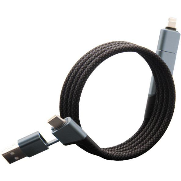 SCX.design 2PX169 - SCX.design C52 100W 4-in-1 rPET magnetic ultra fast charging cable 