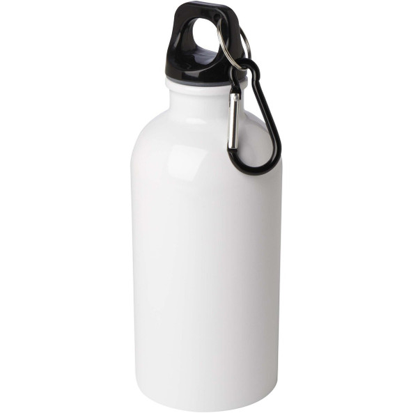 PF Concept 100860 - Oregon 400 ml RCS certified single wall stainless steel water bottle with carabiner