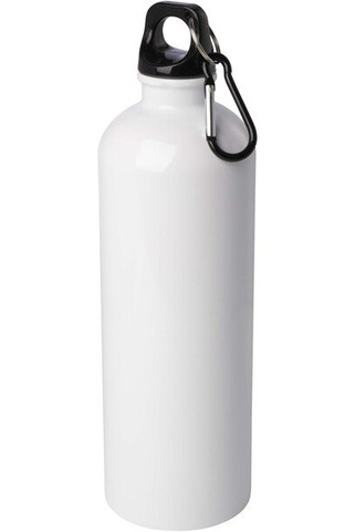 Bouteille deau Oregon de 750 ml simple paroi en acier recyclé certifié RCS avec mousqueton - EgotierPro 100861