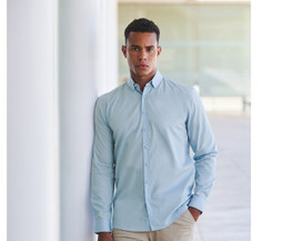 HENBURY HY582 - MENS LONG SLEEVED COTTON FEEL COOLPLUS® SHIRT