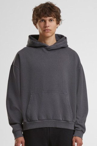 BUILD YOUR BRAND BY294 - STONEWASH HEAVY HOODIE