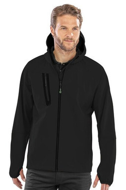 RESULT RS909X - 3-LAYER RECYCLED PRINTABLE CASUAL HOODED  SOFTSHELL