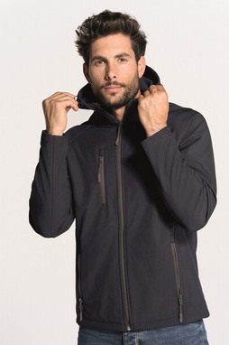 JHK JK341 - FULL ZIP SOFTSHELL JACKET HOODED