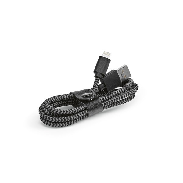 Aodaci ACB009 - Bernoulli Cable rPET. 1m USB-A to Lightning. Fast Charge