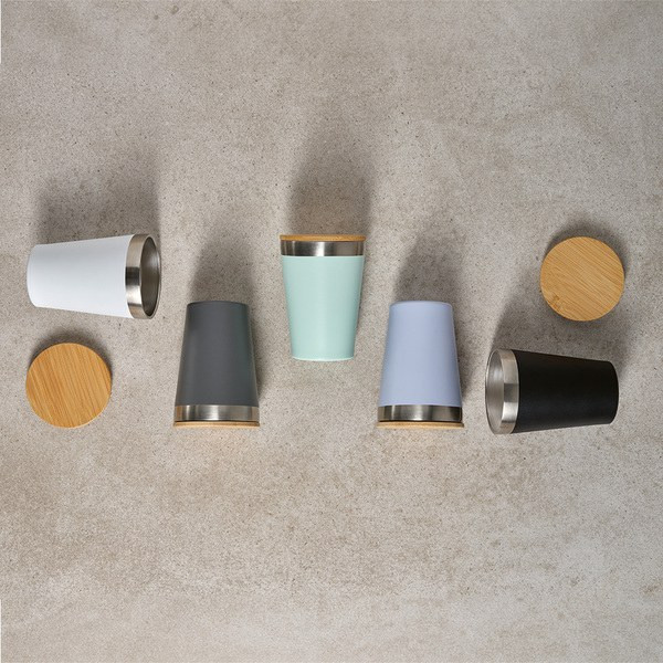 Aodaci ACP007 - Don Travel Cup rSS and Bamboo lid 400ml. Double wall