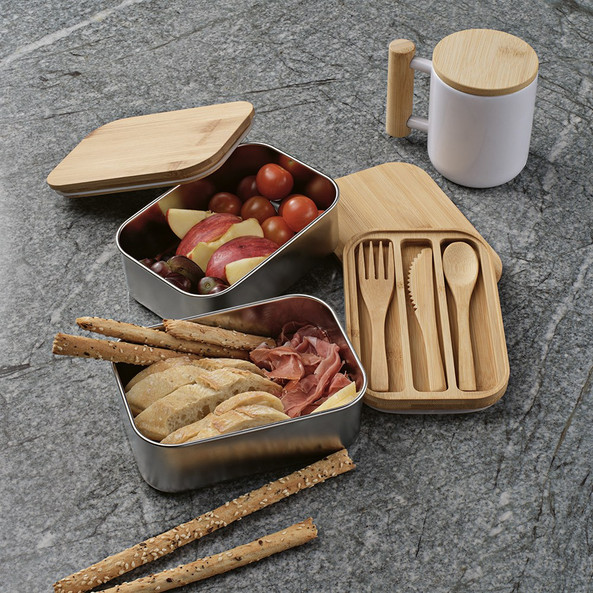 Aodaci ALB004 - Vermeer Lunchbox Recycled Stainless Steel 1480 ml 