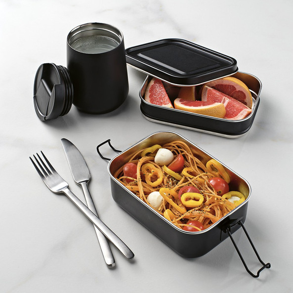 Aodaci ALB006 - Lunch Box Tintoretto en acier inoxydable recyclé 1240 ml