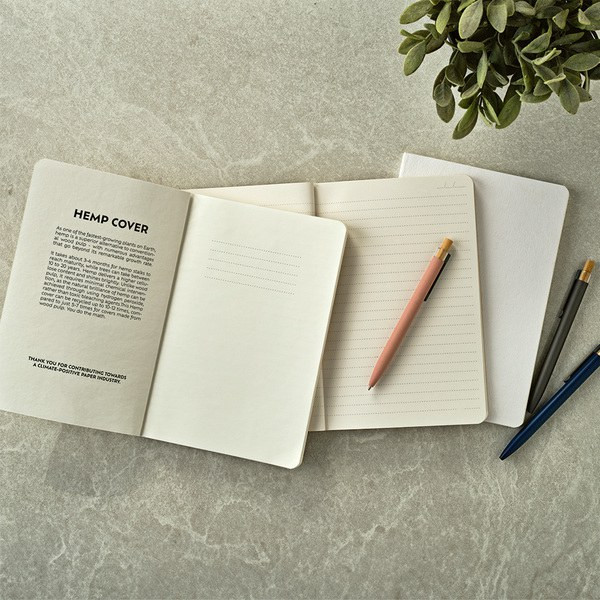 Aodaci ANT001 - Austen A5 Notebook Hemp cover. 80gsm recycled 196 pages