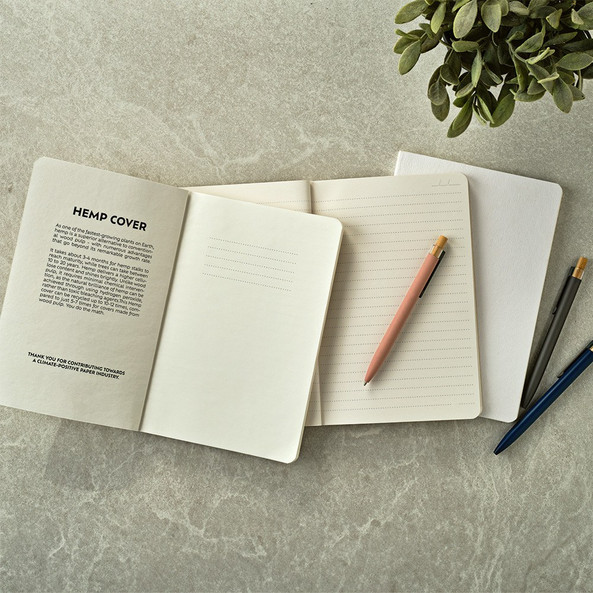 Aodaci ANT003 - Cervantes A5 Notebook Bamboo Fibre. 70gsm recycled 196 pages