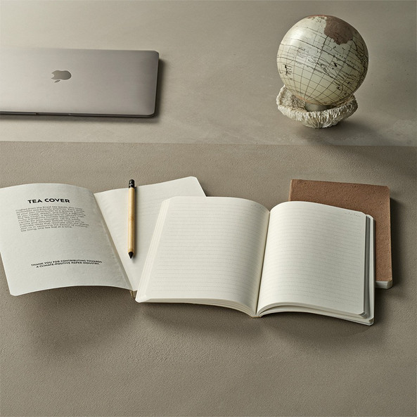 Aodaci ANT008 - Doyle A5 Notebook Coffee Waste cover. 80gsm recycled 196 pages