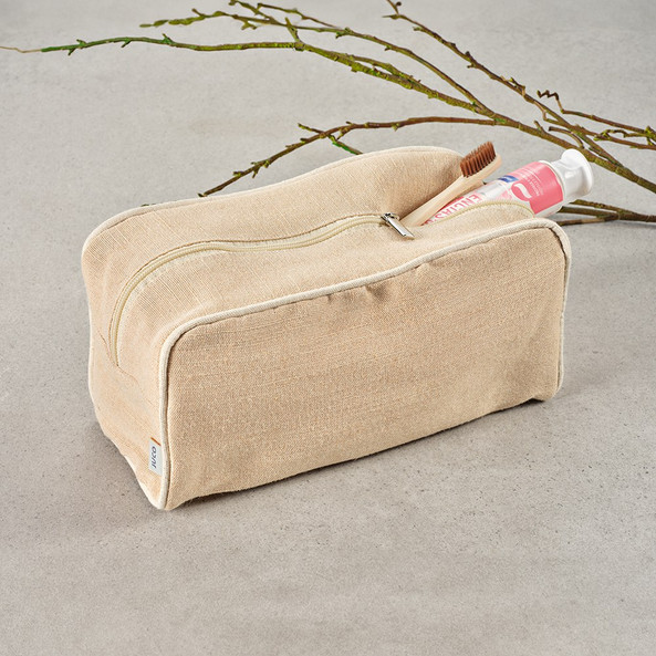 Aodaci ATB005 - Rio Toiletry Bag 260 gsm Jute with zipper
