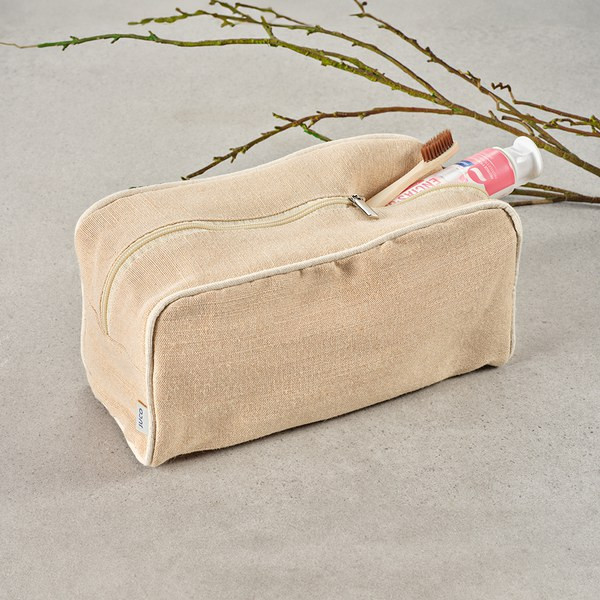 Aodaci ATB005 - Rio Toiletry Bag 260 gsm Jute with zipper