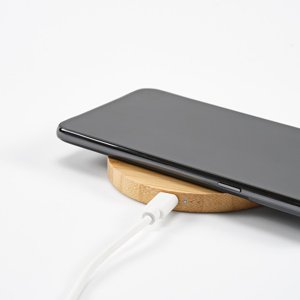 Aodaci AWC002 - Kepler trådløs oplader Bamboo 15W. USB-C-port
