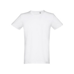 hi!dea 30185 - Mens short-sleeved T-shirt in combed cotton. White