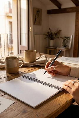 InfiniteBook 33200 - A5 Infinitebook with flexible cover and 15 plain whiteboard pages