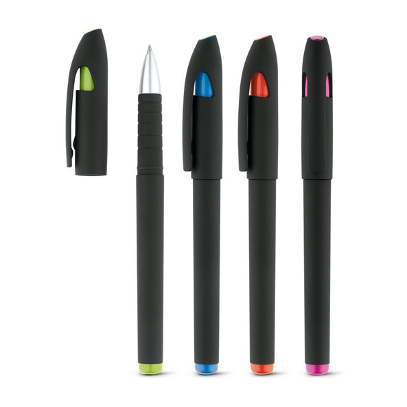 hi!dea 81148 - Soft touch ball pen with ABS cap and clip