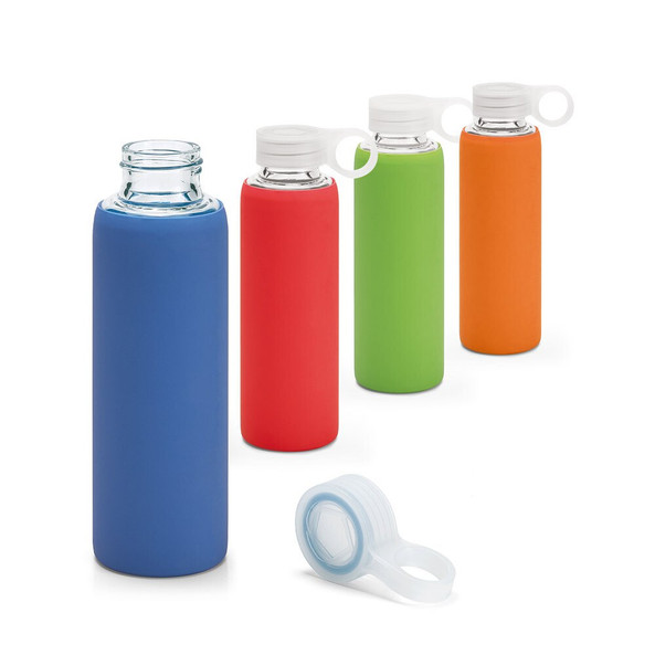 hi!dea 94668 - Borosilicate glass sports bottle 380 mL