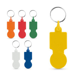 hi!dea 95018 - Coin-shapped PS keyring for supermarket cart