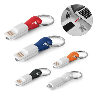 USB-kaapeli 2 in 1 -liittimellä ABS- ja PVC-materiaalista - Egotier 97152