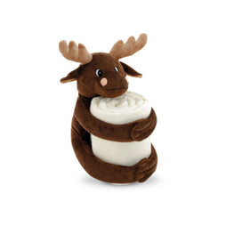 hi!dea 99063 - Poolfleecedeken met pluchen speeltje (180 g/m²)