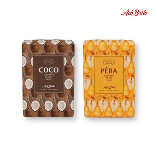 Ach. Brito 35604 - Soaps based on vegetable soap and enriched with coconut oil (75 g)
