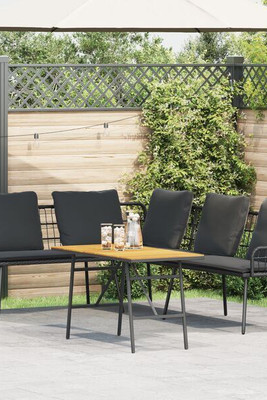 vidaXL 3328652 - 2 Piece Garden Sofa Set with Cushions Poly Rattan