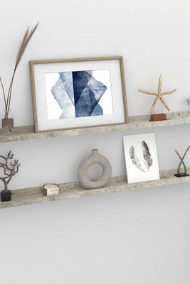vidaXL 326702 - Wall Shelves 2 pcs Concrete 100x9x3 cm