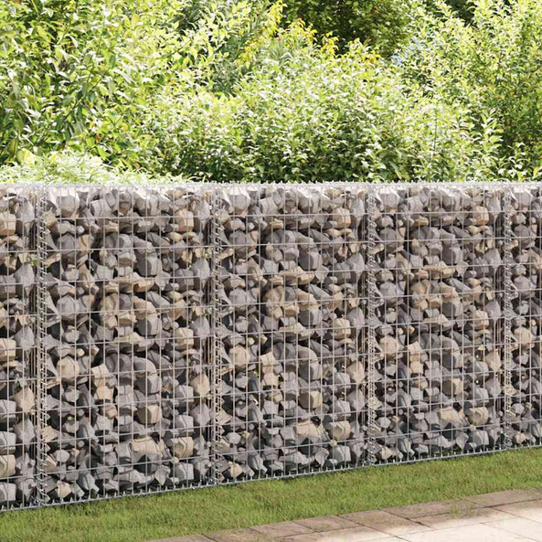 vidaXL 142548 - Gabion Basket Galvanised Steel 200x30x100 cm