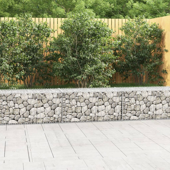 vidaXL 143591 - Gabion Wall with Covers Galvanised Steel 300x50x50 cm