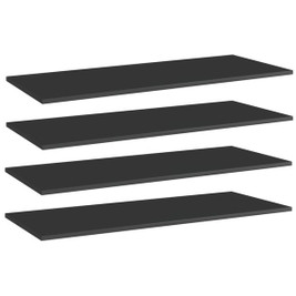 vidaXL 805416 - Bookshelf Boards 4 pcs High Gloss 100x40x1.5 cm Engineered Wood