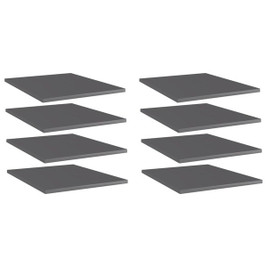 vidaXL 805201 - Bookshelf Boards 8 pcs High Gloss 40x50x1.5 cm Engineered Wood
