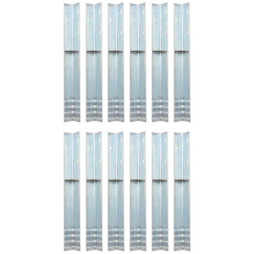 vidaXL 142302 - Piquet de sol en forme de L 12 pcs Acier galvanisé 5 x 5 x 50cm