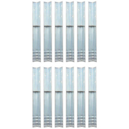 vidaXL 142302 - L-shaped Ground Anchors 12 pcs Galvanised Steel 5x5x50 cm