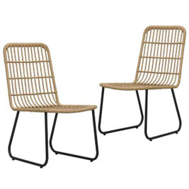 vidaXL 48582 - Chaises de jardin lot de 2 Résine tressée Chêne