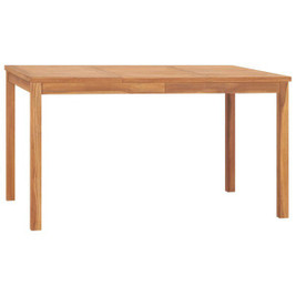 vidaXL 315619 - Garden Dining Table 140x80x77 cm Solid Teak Wood