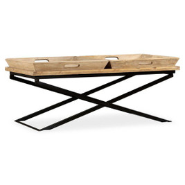 vidaXL 244898 - Table basse Bois de manguier massif 110x55x42 cm