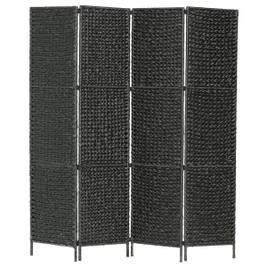 vidaXL 247349 - 4-Panel Room Divider 154x160 cm Water Hyacinth