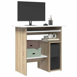 vidaXL 801369 - Desk and Sonoma Oak 80x45x74 cm Engineered Wood