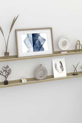 vidaXL 326693 - Wall Shelves 2 pcs and Sonoma Oak 115x9x3 cm