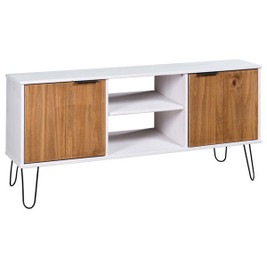 vidaXL 321147 - TV Cabinet New York and Light Wood Solid Pine Wood