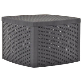 vidaXL 48776 - Side Table Mocha 54x54x36.5 cm Plastic