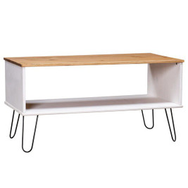 vidaXL 321151 - Coffee Table New York and Light Wood Solid Pine Wood