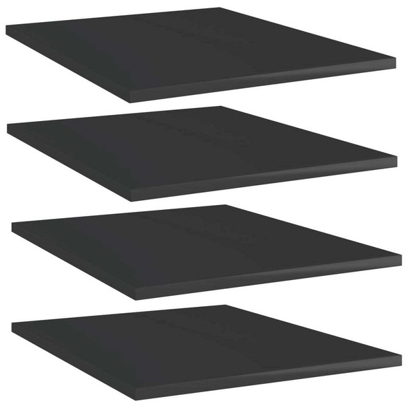 vidaXL 805198 - Bookshelf Boards 4 pcs High Gloss 40x50x1.5 cm Engineered Wood