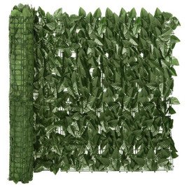 vidaXL 315485 - Écran de balcon avec feuilles vert foncé 500x75 cm
