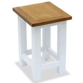vidaXL 247052 - End Table 27x24x37 cm Solid Oak Wood