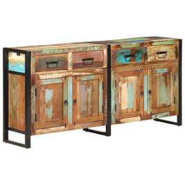 vidaXL 321697 - Sideboard 172x35x80 cm Solid Reclaimed Wood