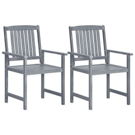 vidaXL 45944 - Garden Chairs 2 pcs Solid Acacia Wood
